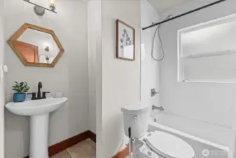 Updated main floor bathroom.