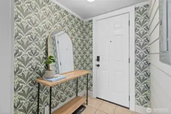 Entry from back yard.