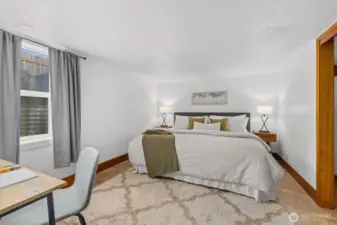 Lower level bedroom.