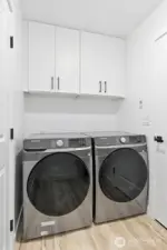 New, stainless, washer and dryer included!