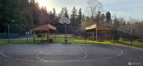 Basketball Court. There's also pickleball nearby.