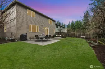 Paver patio for enjoying sunny days.