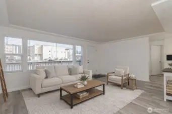 Living Room/Virtually Staged Photo