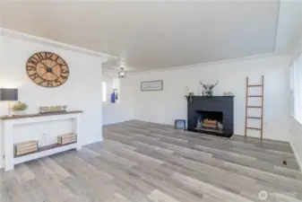 Get warm and cozy with this fireplace in the winter!