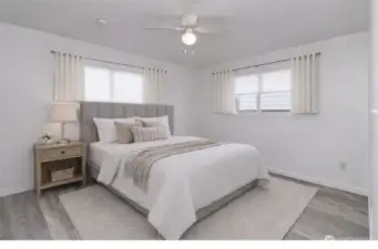 Primary Bedroom/Virtually Staged Photo