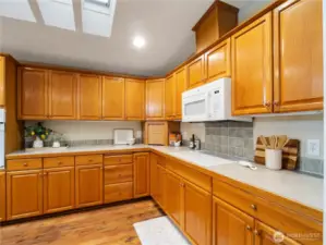 Ample counter space...