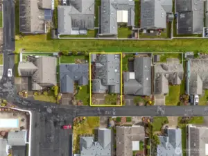 Aerial view of the property.