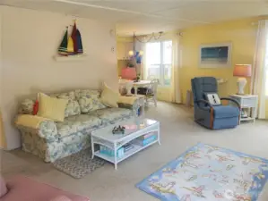 Nice size great room.