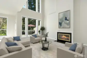 High Ceilings with a plethora of Natural Light