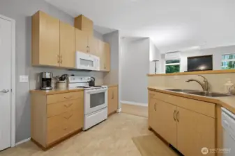 Ample cabinetry and counter space!