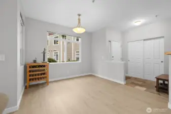 The dining area just off the entry.