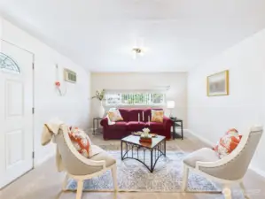 This extra bonus living room is a great place to sit and have deep conversations with friends and loved ones.