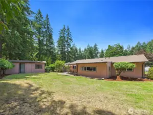 The large, fully fenced back yard allows for garden space, planting fruit trees or to have a big toy. Whatever you can dream up; this back yard can accommodate.