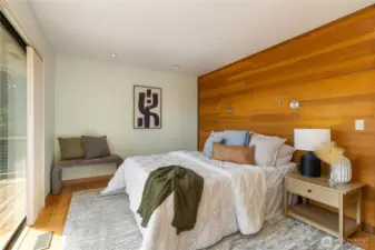 Wood accents throughout the home