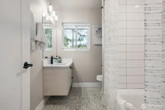 Main floor hall bathroom