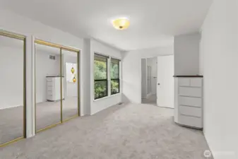 2nd bedroom on upper floor. Ample closet space