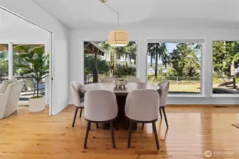 Dining area with views!