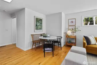 Secondary eating area off kitchen
