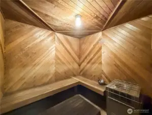 Sauna for residents.