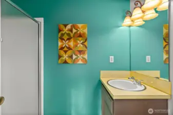 3/4 bath off the primary bedroom