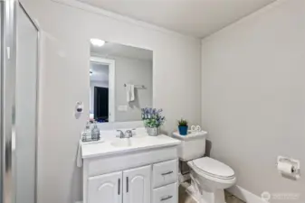 Bathroom off primary bedroom.