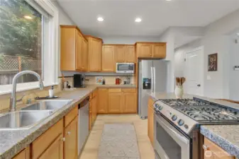 Lots of cabinets and counter space