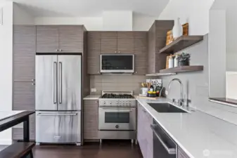 Sleek contemporary kitchen.