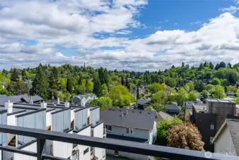 Great view over the city and mountains.