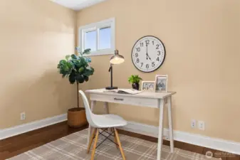 Bedroom on Main Floor Staged as Office