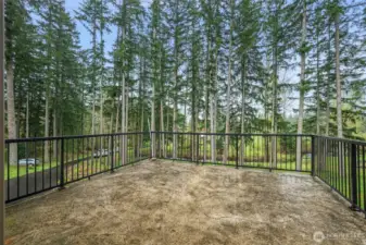 This Large Deck Off of the Primary Bedroom.  You get a tremendous view of your Property.