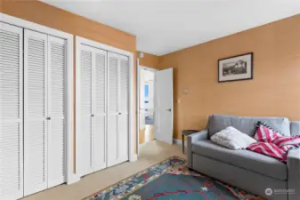 3rd bedroom with ample closet space.