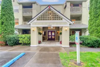 Entrance to friendly and welcoming building.