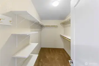 Primary closet.
