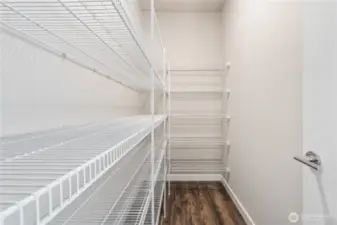 Stepping into your spacious kitchen complete with a walk-in pantry.