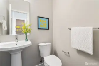 Half bath at the second floor.