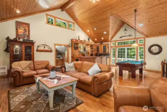 Upstairs living area of shop