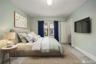 View 2 of 2nd main floor bedroom in the north west corner of the home