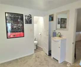 Upstairs half bath