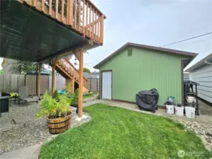 Private backyard