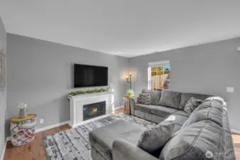 Electric Fireplace stays.