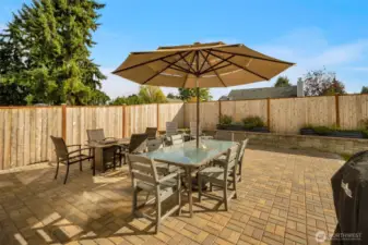 Easy outdoor entertaining on this new patio area.