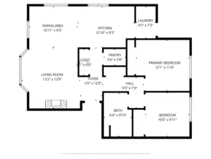 layout of Apt. 101