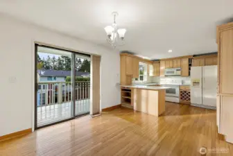 Dining Room off the Double Layer Deck