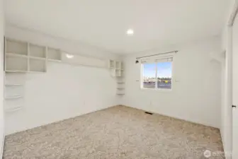 2nd Bedroom upstairs with Ready to Use Cabinets