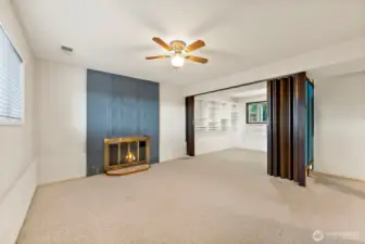 Amazing Space Downstairs to use as a 4th Bedroom, Office, Media Space