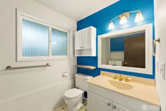 Downstairs 1/2 Bath with Washer/Dryer