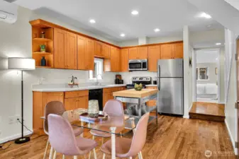 Open concept kitchen