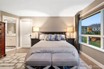 Your primary suite offers a walk in closet and ensuite bathroom.