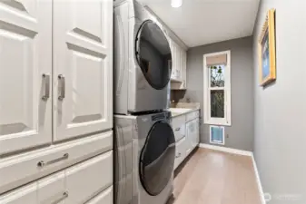 Enjoy brand new washer/dryer set in spacious laundry room off garage entry.