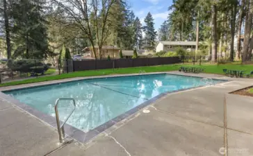 Community pool has cabana that is currently being expanded!